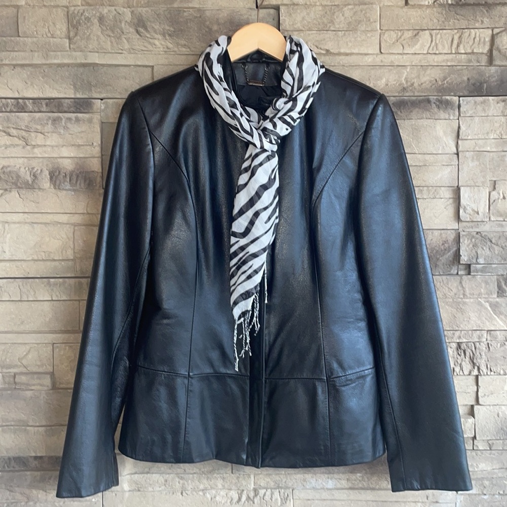 🖤DANIER CANADA , black Leather Jacket XS